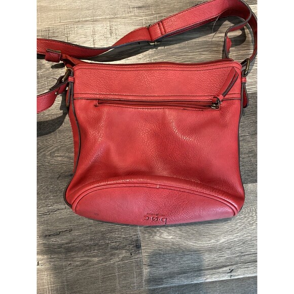 BOC Born Red Summer Faux Leather Shoulder Bag Crossbody Purse Adjustable Straps - Picture 5 of 8